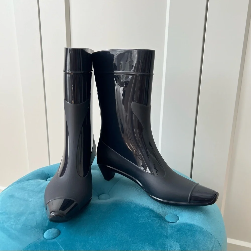 NEW Jeffrey Campbell Drench Combo In Navy sz.6